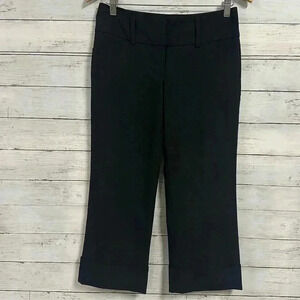 Express Editor Cropped Black Pants Size 2